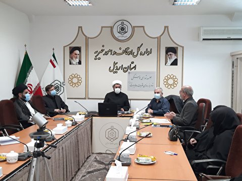 جلسه شورای هماهنگی ( هیئت امناء) ستاد بازسازی عتبات عالیات استان اردبیل