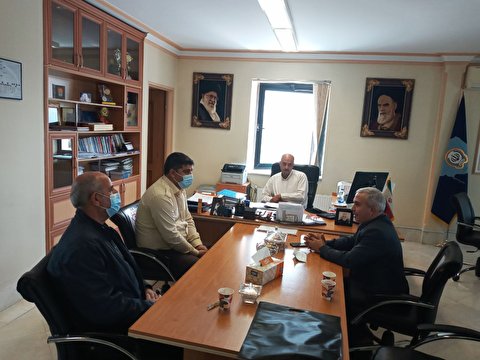 جلسه ای با مدیریت سرپرست شعب بانک سپه استان اردبیل