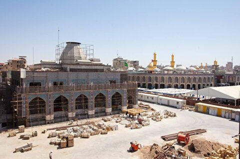 صحن حضرت زینب با ۱۶۰ هزار متر مربع در حال اجرا است